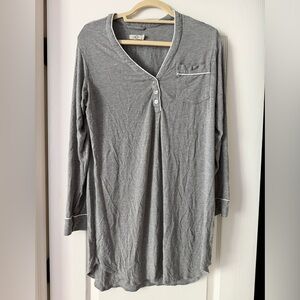 UGG Gray Cozy Knit Sleep Shirt/ Nightgown